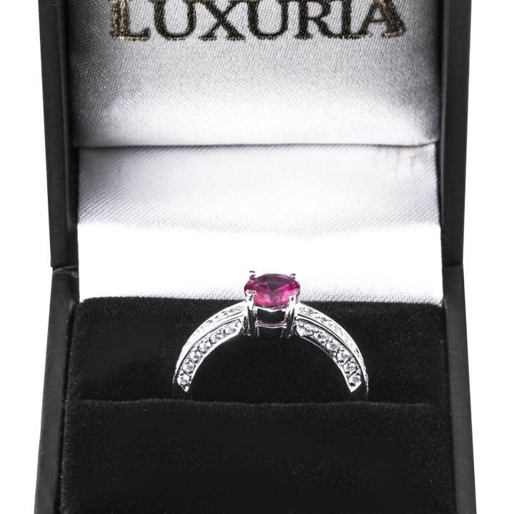 Luxuria sterling silver engagement rings LUX jewellery hallmark