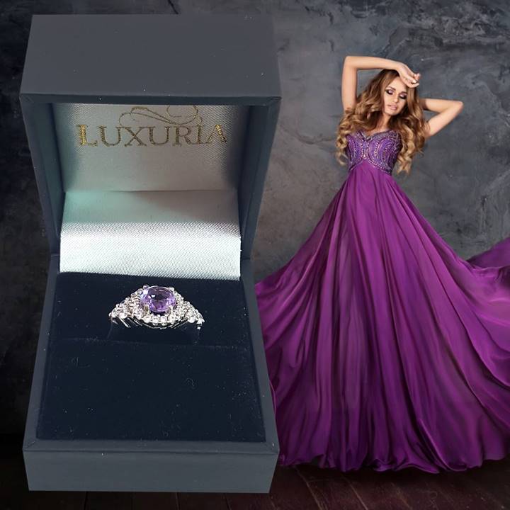 Best gifts for her a birthstone gemstone ring Luxuria