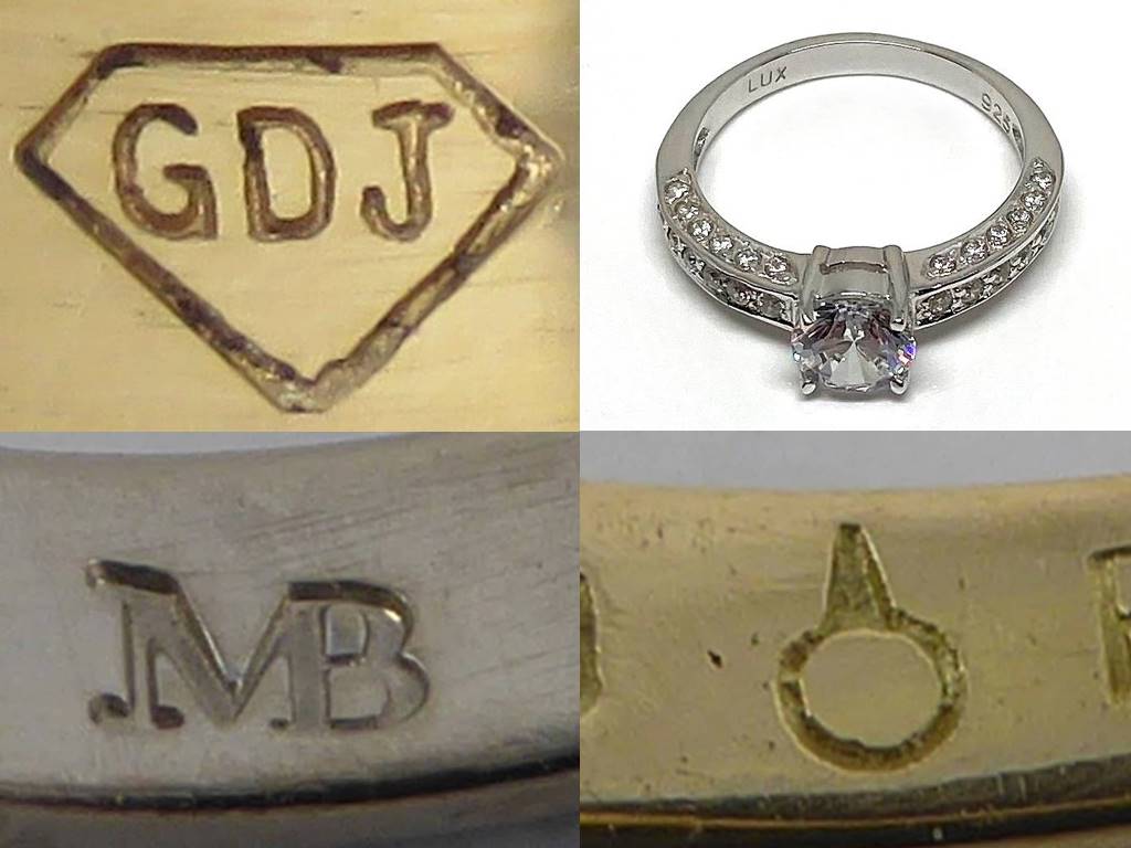 Jewelry Makers Marks - What stamps on rings mean