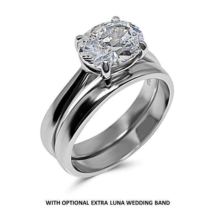 Cheap engagement ring set in 925 silver