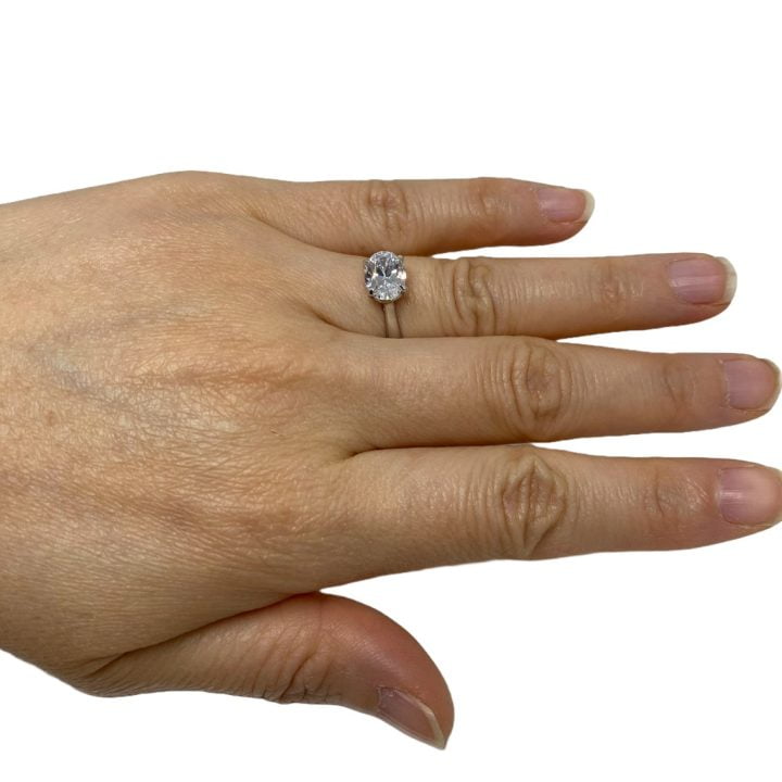 oval cz ring